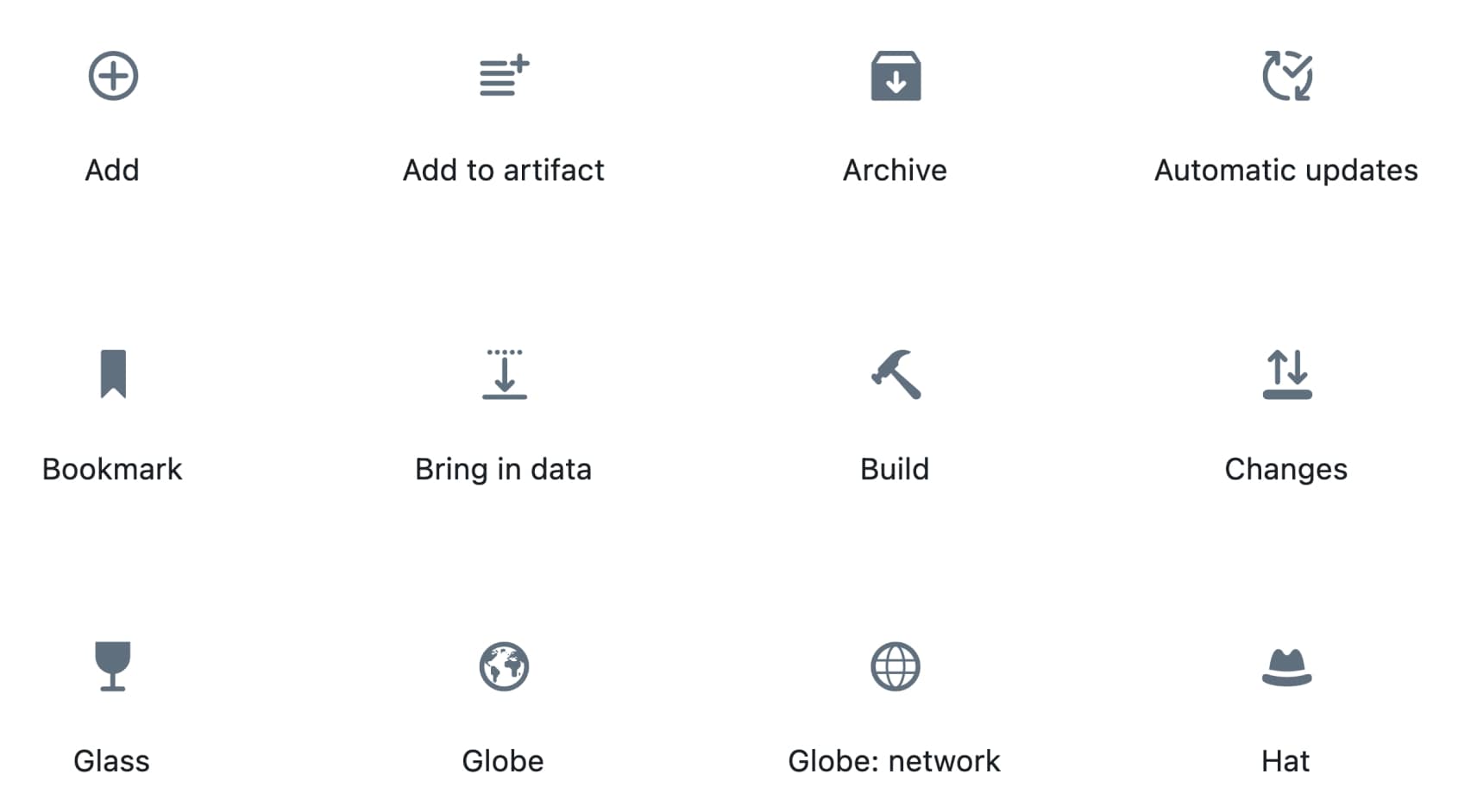 Blueprint icon variants